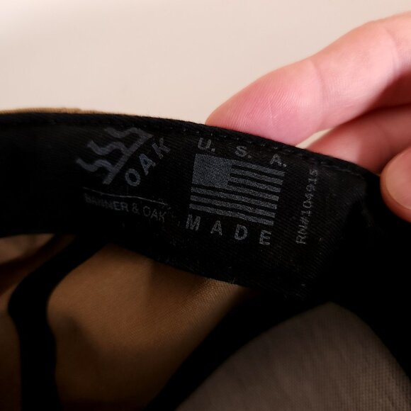 Banner & Oak Sierra Cap Tan Adjustable Snapback Hat Patch Outdoors USA Mountain - Picture 8 of 16